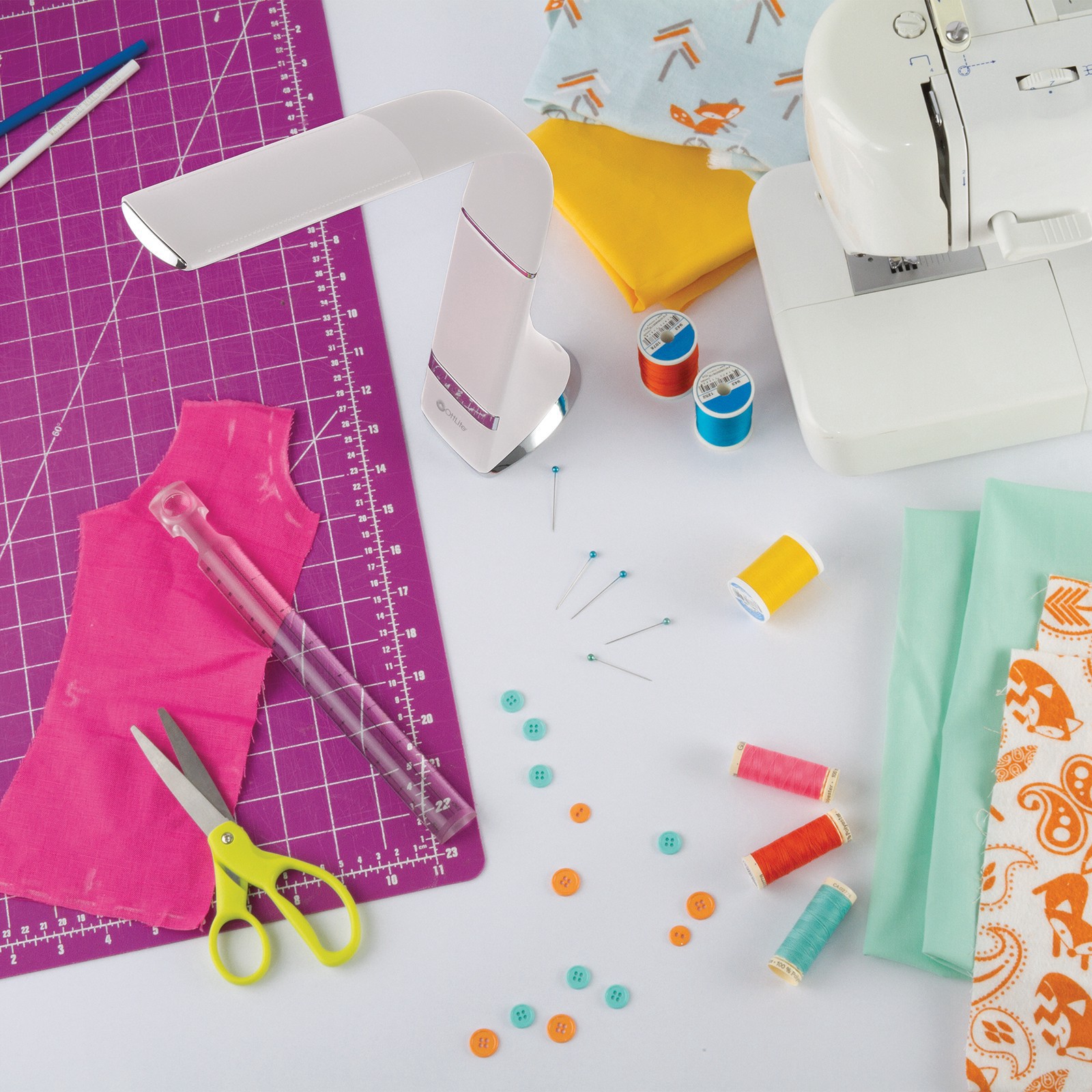 slide 7 of 8, Ott Lite Ottlite Craft Anywhere Rechargeable Led Task Lamp, height adjusts 10 in