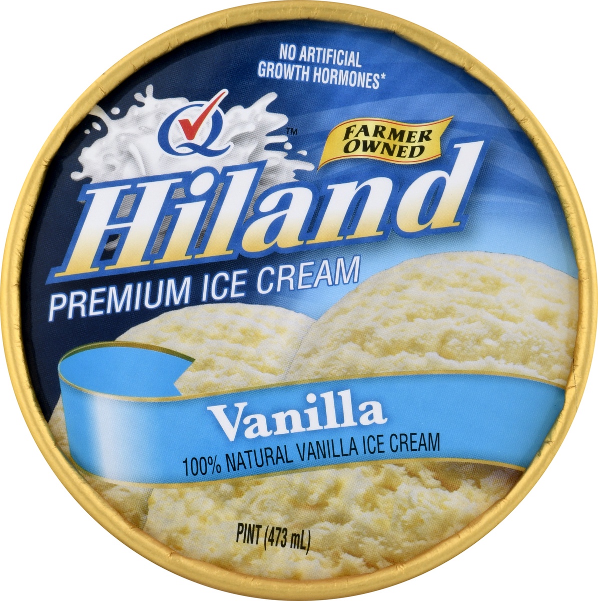 slide 6 of 10, Hiland Dairy Premium Ice Cream Vanilla, 1 pint