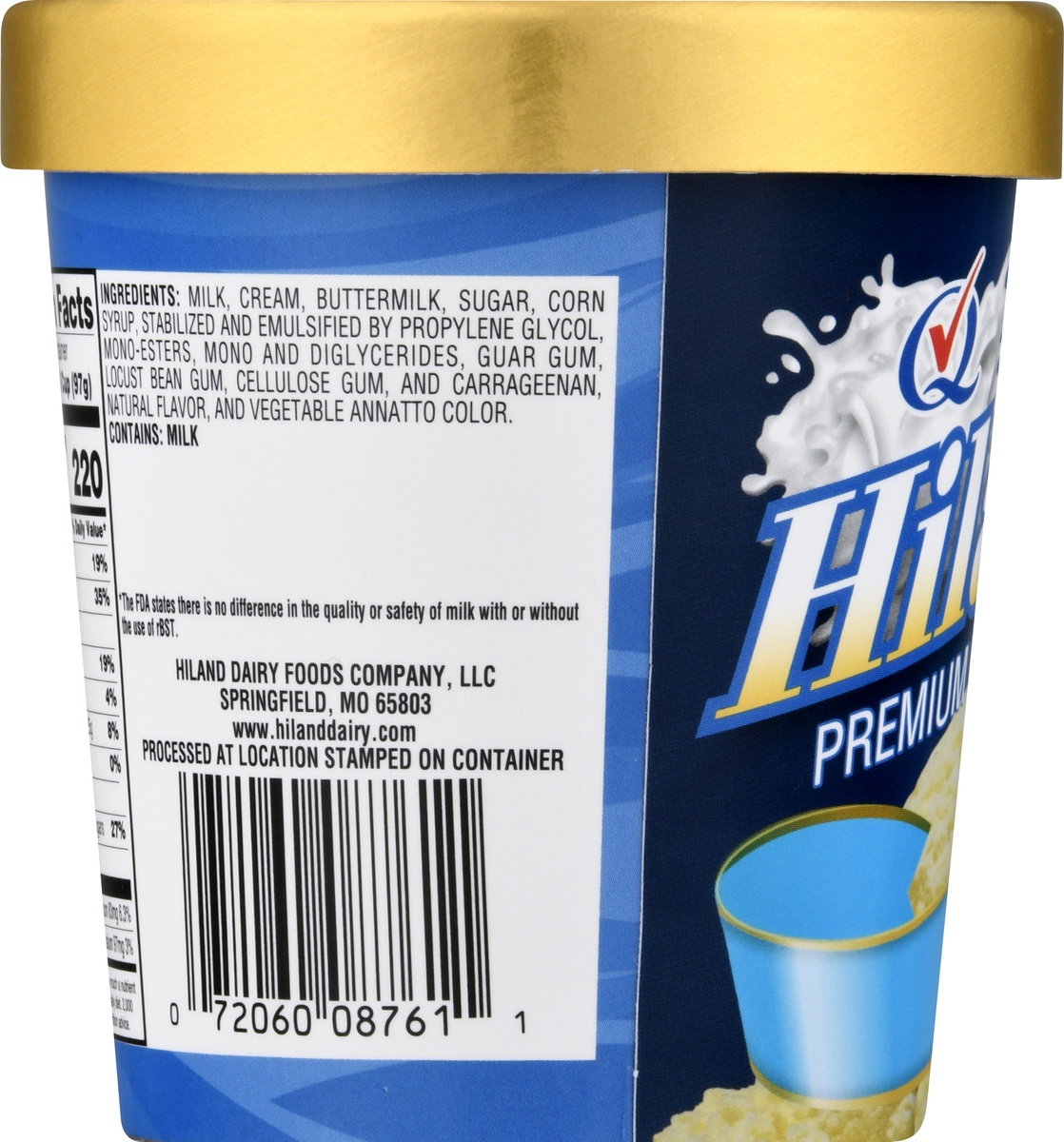 slide 7 of 10, Hiland Dairy Premium Ice Cream Vanilla, 1 pint