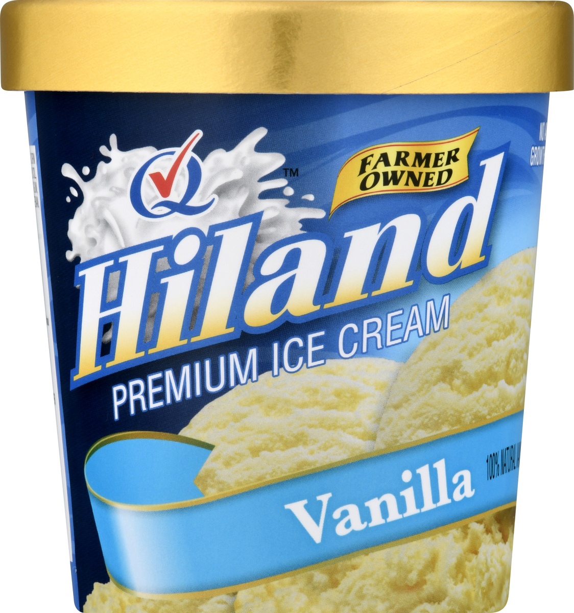 slide 9 of 10, Hiland Dairy Premium Ice Cream Vanilla, 1 pint