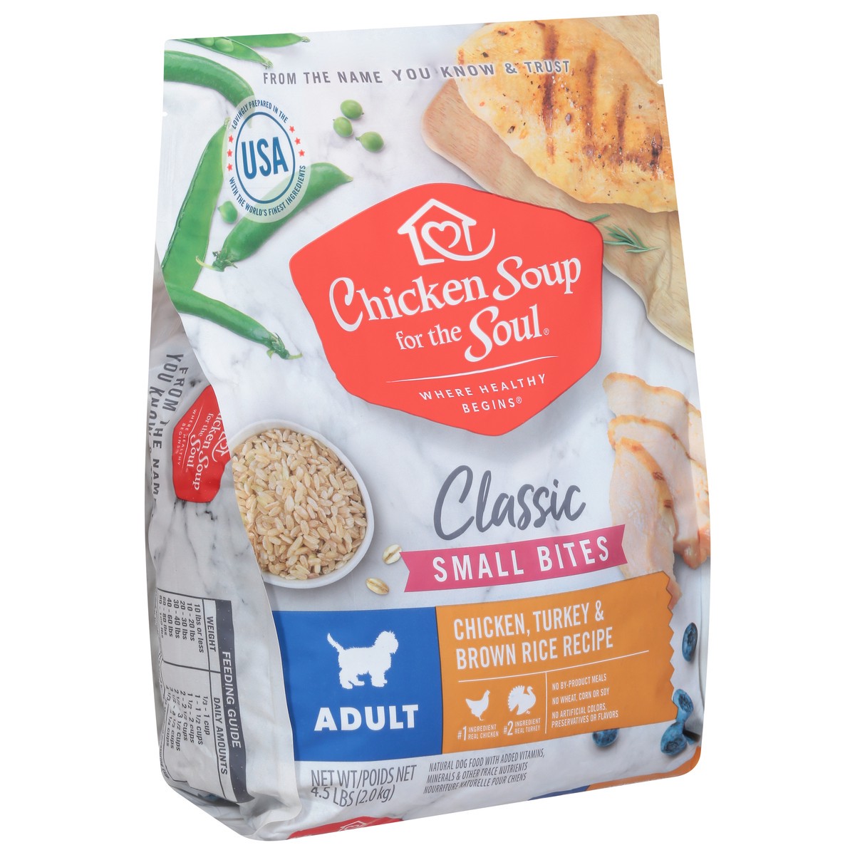 slide 10 of 10, Chicken Soup For The Soul Classic Small Bites Adult Chicken, Turkey & Brown Rice Recipe Dog Food 4.5 lb, 4.5 lb