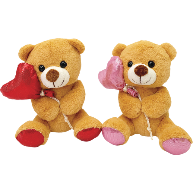 slide 1 of 1, CREATIVE HOME 8" Bear With Heart Balloon, 1 ct