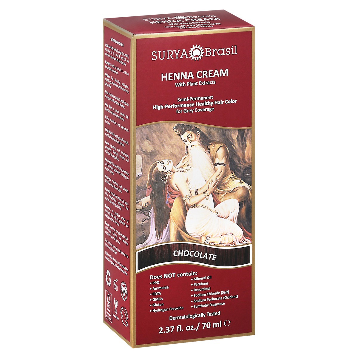 slide 5 of 9, Surya Brasil Semi-Permanent Chocolate Henna Cream 2.37 fl oz, 2.37 fl oz