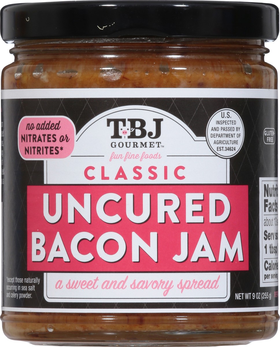 slide 6 of 9, TBJ Gourmet Uncured Classic Bacon Jam 9 oz, 8.5 oz