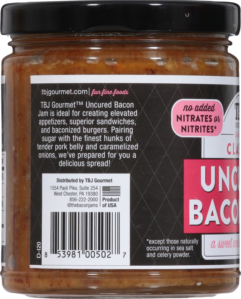 slide 7 of 9, TBJ Gourmet Uncured Classic Bacon Jam 9 oz, 8.5 oz