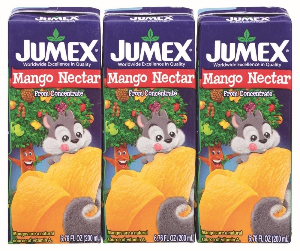 slide 1 of 1, Jumex Mini Brik Mango, 3 PK