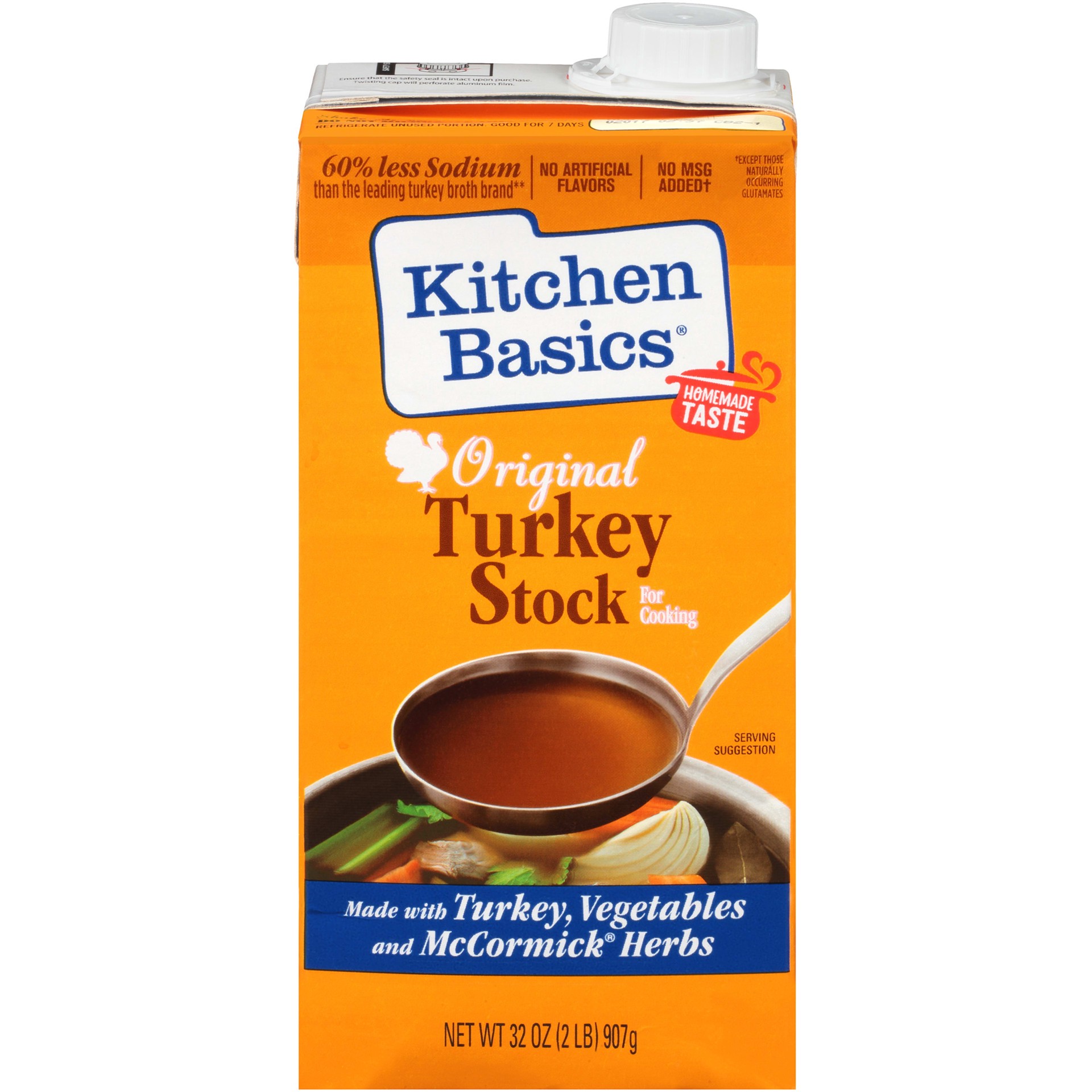 slide 1 of 5, Kitchen Basics Stock Turkey, 32 oz