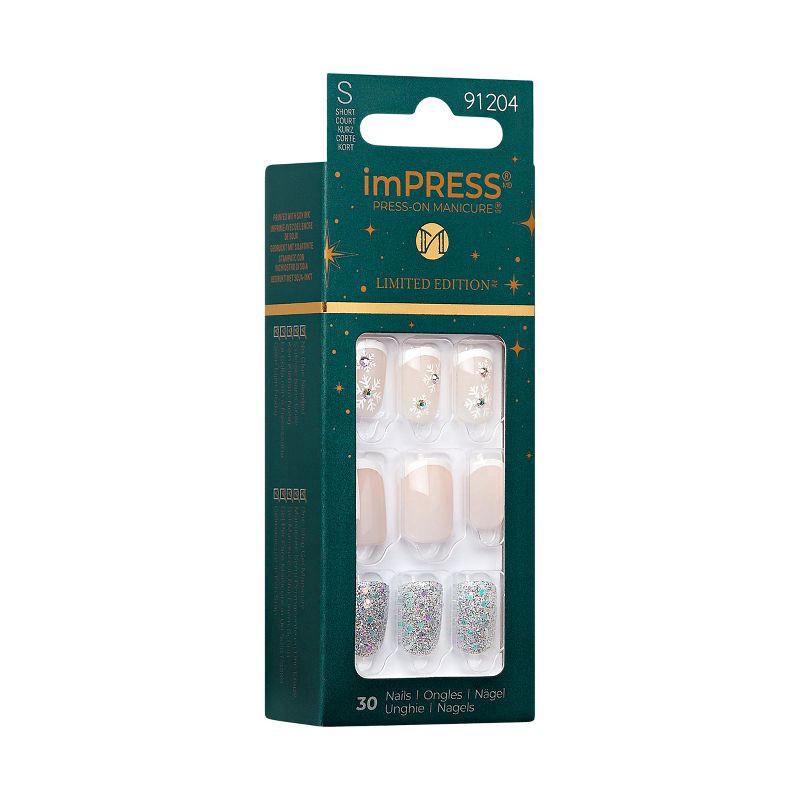 slide 4 of 8, KISS Products imPRESS Fake Nails - Adorabell - 33ct, 1 ct