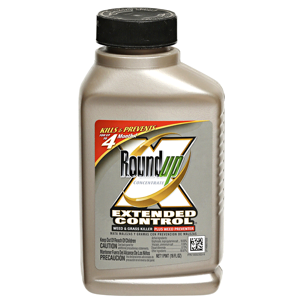 slide 1 of 1, Roundup Extended Control Weed & Grass Killer Plus Weed Preventer - Concentrated, 16 oz