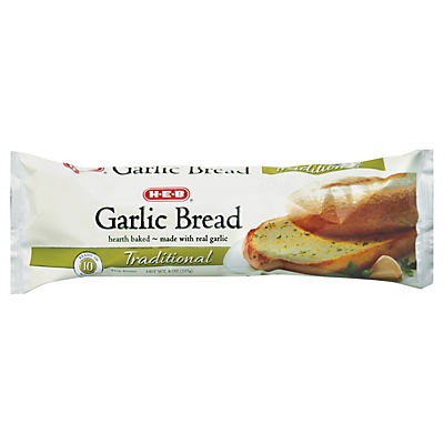 slide 1 of 1, H-E-B Traditional Garlic Bread, 8 oz