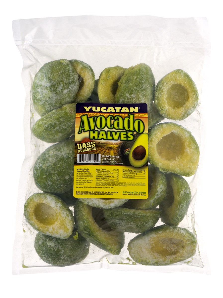 slide 1 of 1, Yucatan Avocado Halves, 3 lb