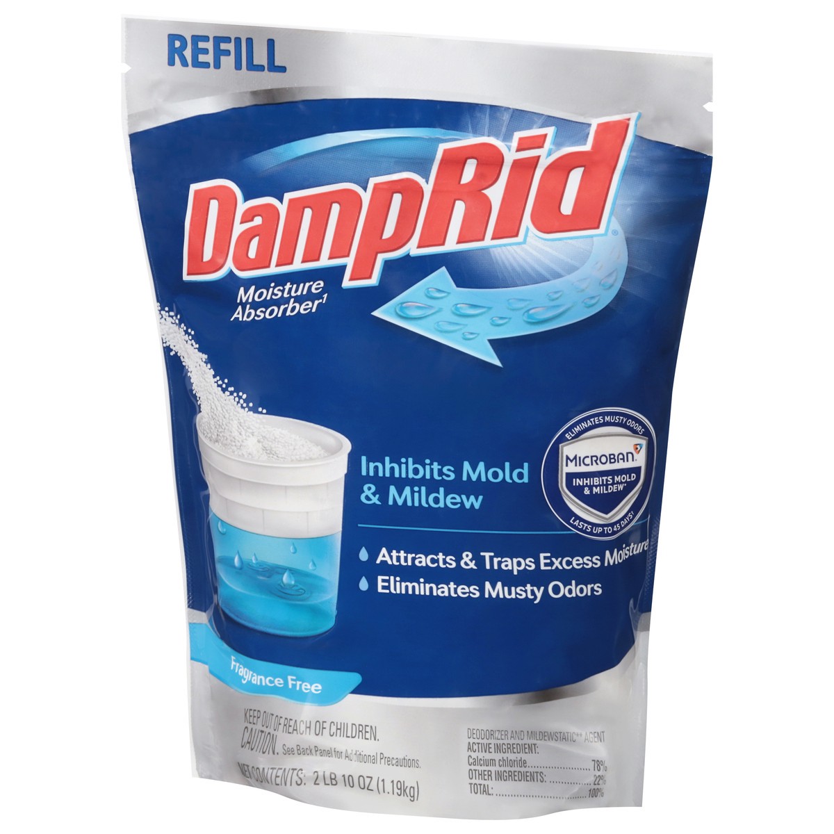 slide 10 of 12, DampRid DAMP RID REFILL BAG FRAGRANCE FREE, 42 oz