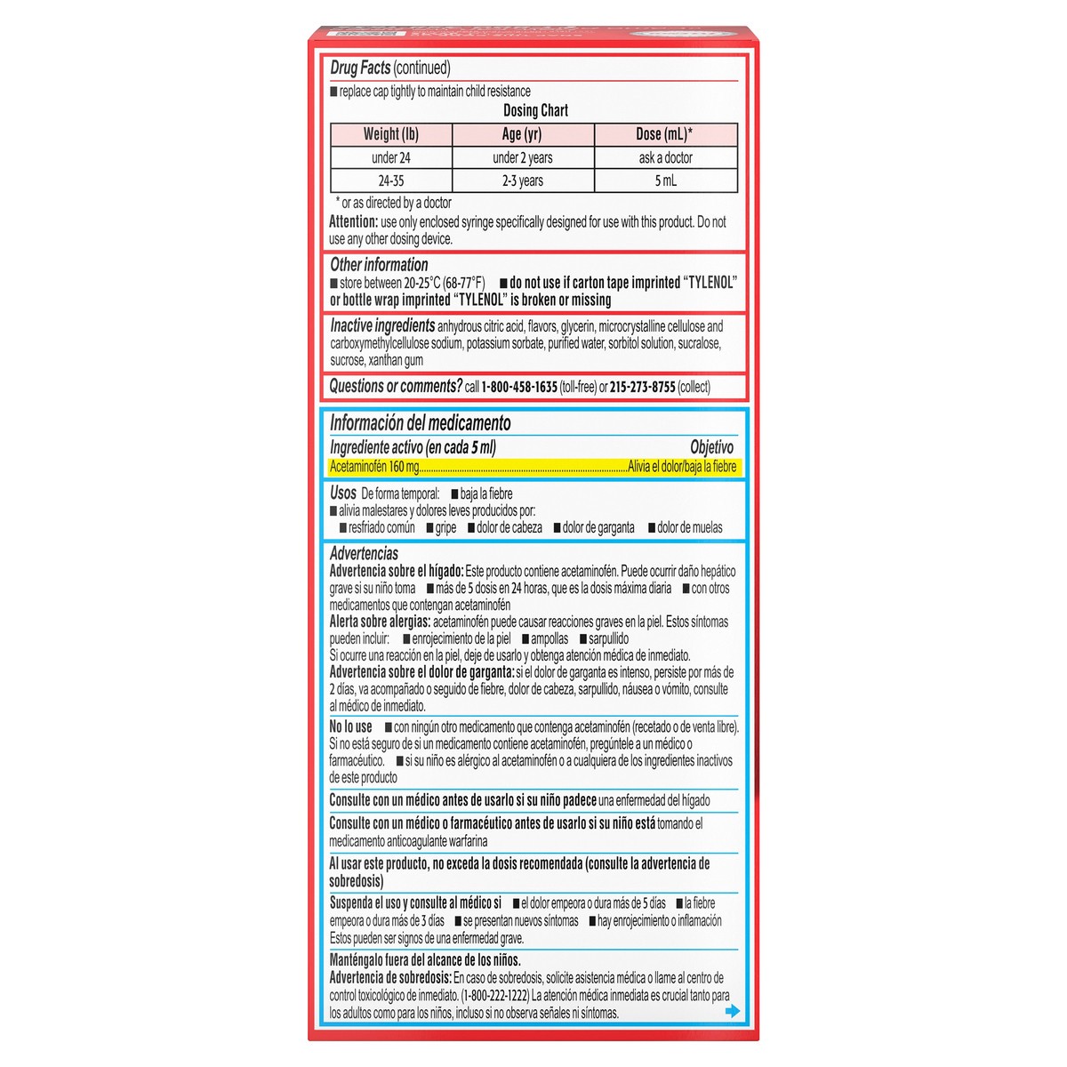 slide 2 of 9, Tylenol Infants' Tylenol Liquid Pain Relief and Fever Medicine, Oral Suspension, Dye-Free Acetaminophen for Sore Throat, Headache & Teething, Fever Reducer for Kids; Cherry Flavor, 2 fl. oz.; Pack of 1, 2 fl oz