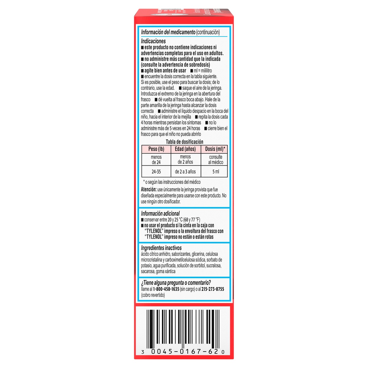 slide 3 of 5, Infants' Tylenol Oral Suspension Liquid Medicine with Acetaminophen, Baby Fever Reducer & Pain Reliever for Minor Aches & Pains, Sore Throat, Headache & Teething Pain, Dye-Free Cherry, 2 fl oz
