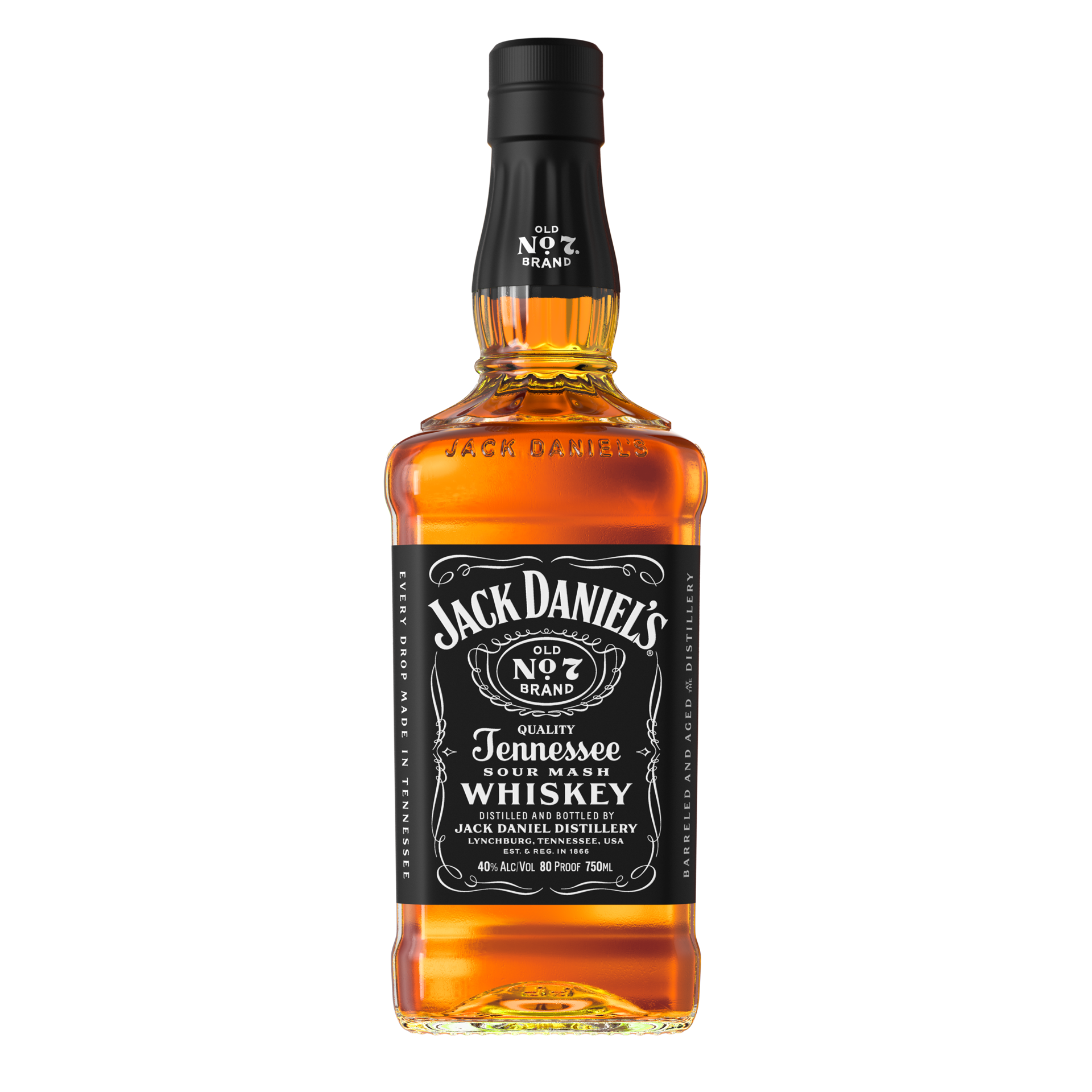 slide 1 of 9, Jack Daniel's Old No. 7 Tennessee Whiskey, 750 mL Bottle, 80 Proof, 750 ml