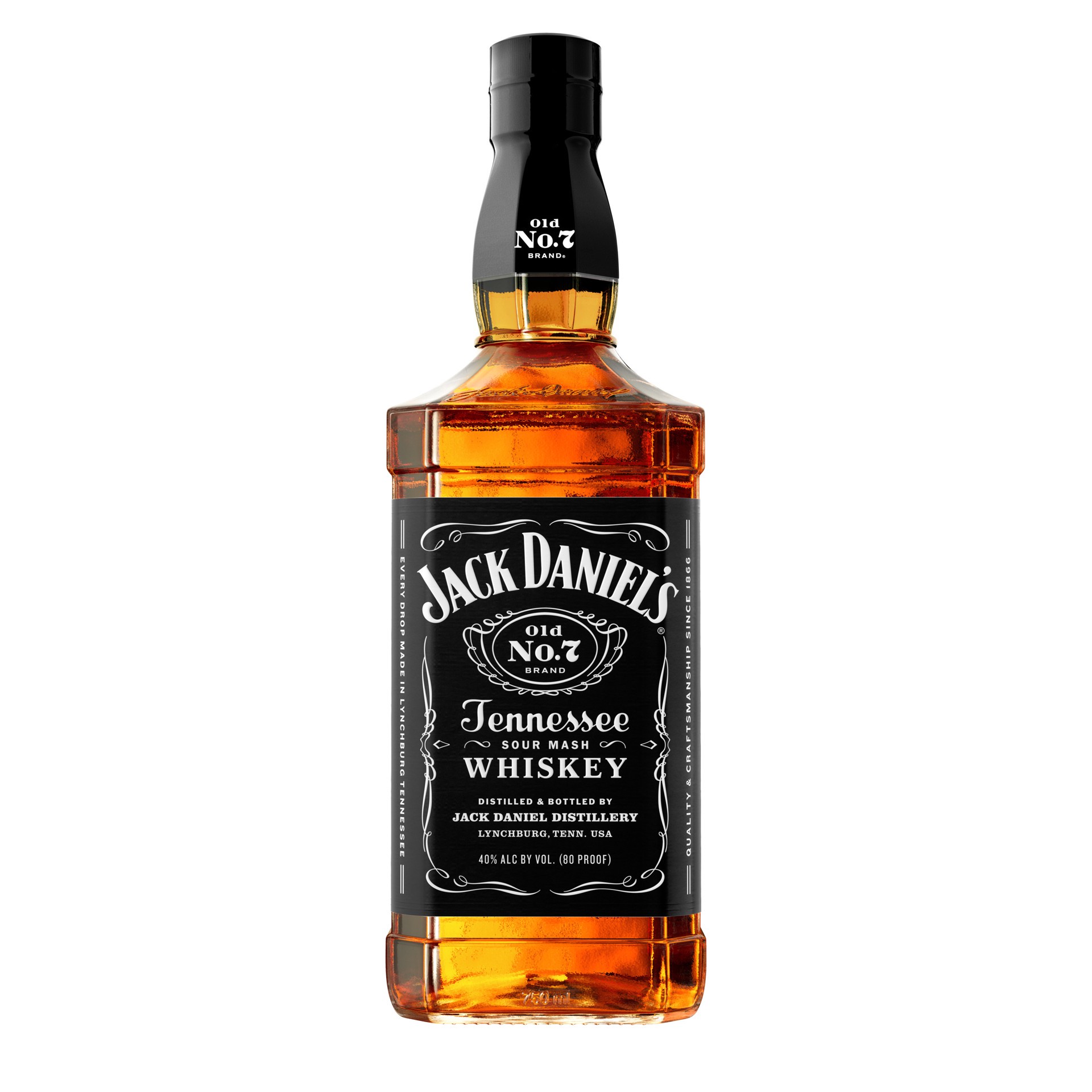 slide 1 of 9, Jack Daniel's Old No. 7 Tennessee Whiskey - 750ml Bottle, 750 ml