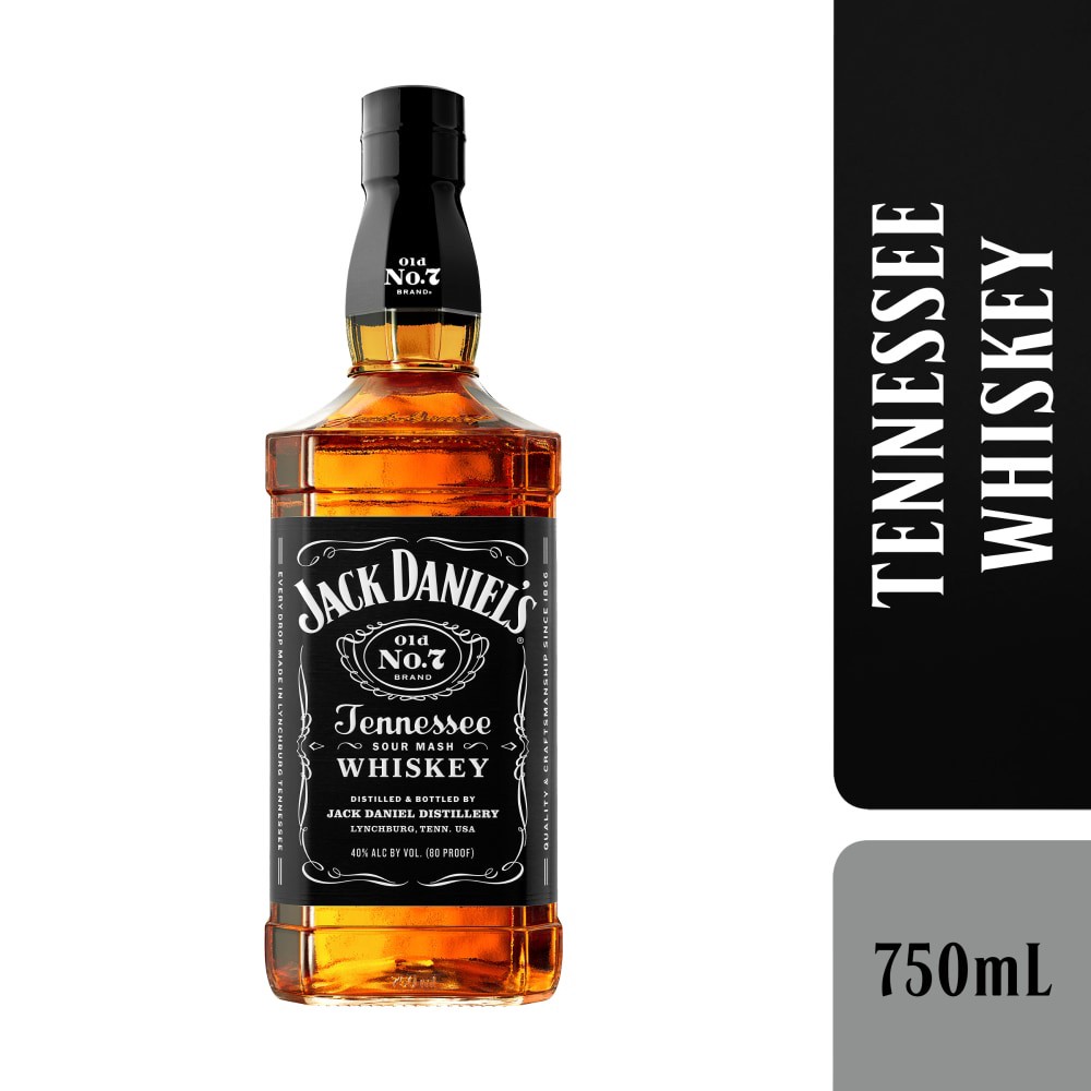 slide 1 of 2, Jack Daniel's Old No. 7 Tennessee Whiskey Bottle, 750 ml