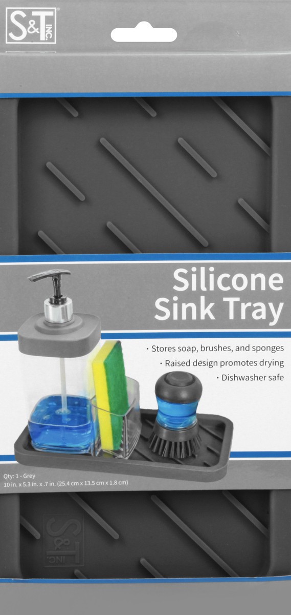 Schroeder & Tremayne Silicone Grey Sink Tray 1 ea 1 ea