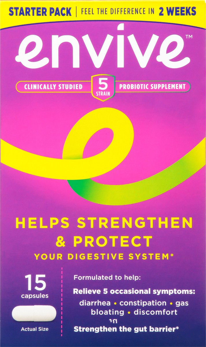 slide 1 of 9, Envive Starter Pack Daily Probiotic Supplement 15 Capsules, 15 ct