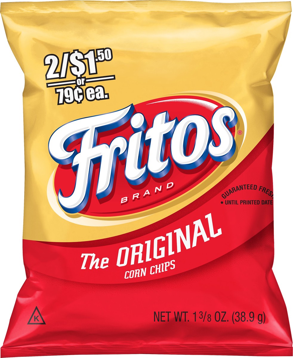 slide 3 of 5, Fritos Corn Chips The Original 1 3/8 Oz, 1.38 oz