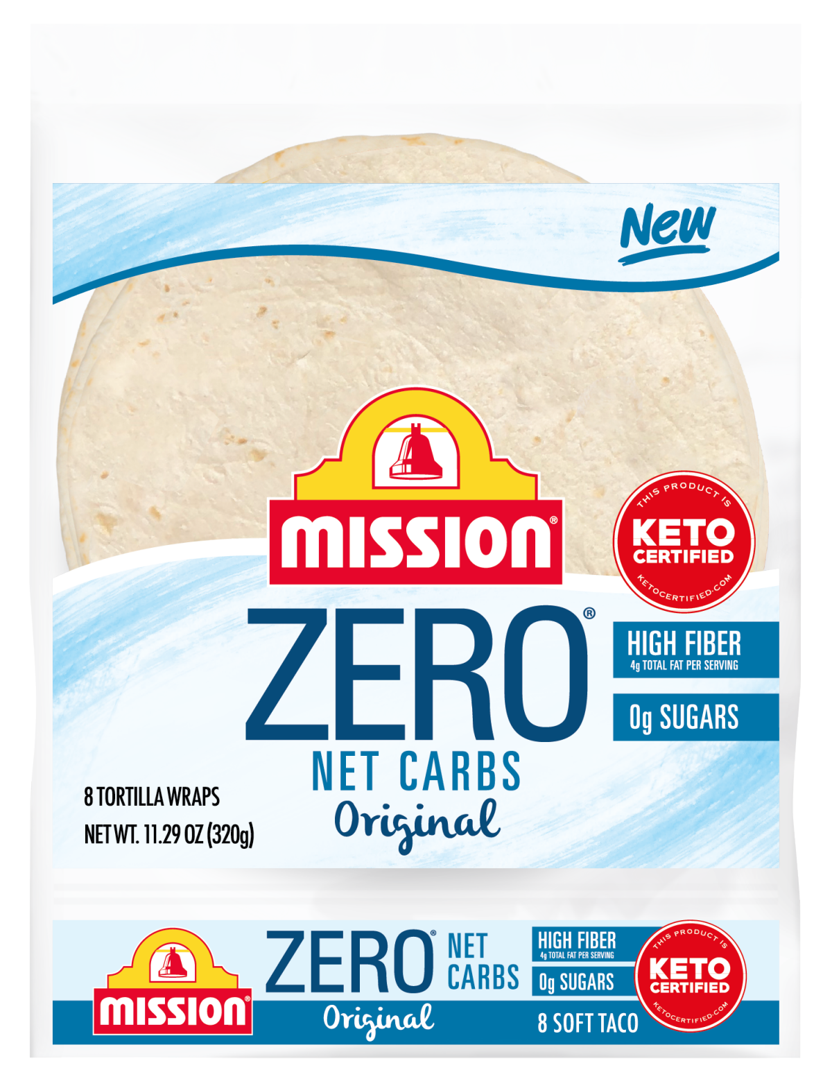 slide 1 of 5, Mission Zero Net Carb Soft Taco Flour Tortillas, 11.29 oz