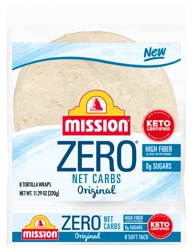 Mission Zero Net Carb Soft Taco Flour Tortillas