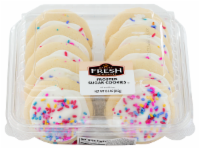 slide 1 of 1, Bakery Fresh Goodness White Frosted Sugar Cookies, 10 ct; 13.5 oz