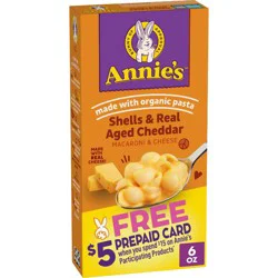Annie's Shells And Real Aged Cheddar Macaroni & Cheese