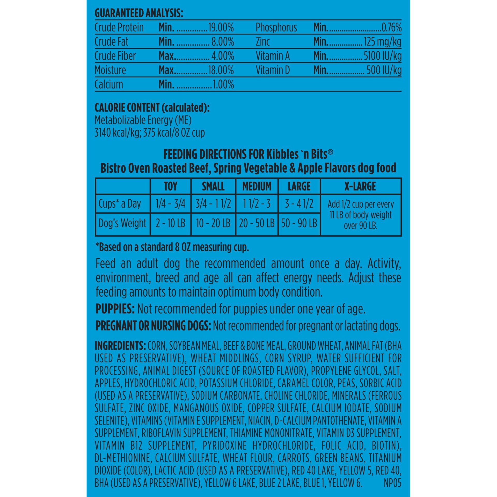 slide 2 of 7, Kibbles 'n Bits Kibbles & Bits Beef Flavor Bistro Meals Dog Food, 3.5 lb