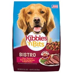 Kibbles ''n Bits Bistro Oven Roasted Beef, Spring Vegetable & Apple Flavors Dry Dog Food, 3.5 lb. Bag