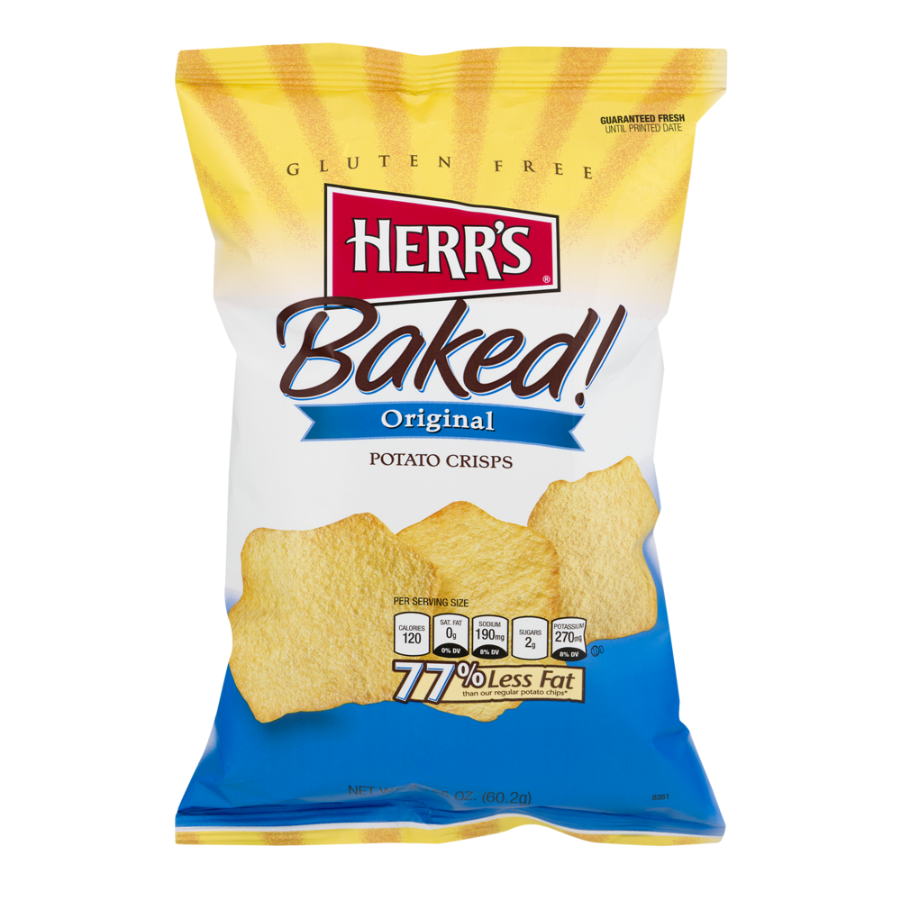 slide 1 of 1, Herr's Original Baked Chips, 2.125 oz