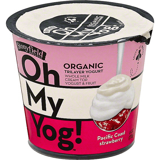 slide 1 of 1, Stonyfield Farm Oh My Yog! Organic Yogurt, Pacific Coast Strawberry, 5.3 oz