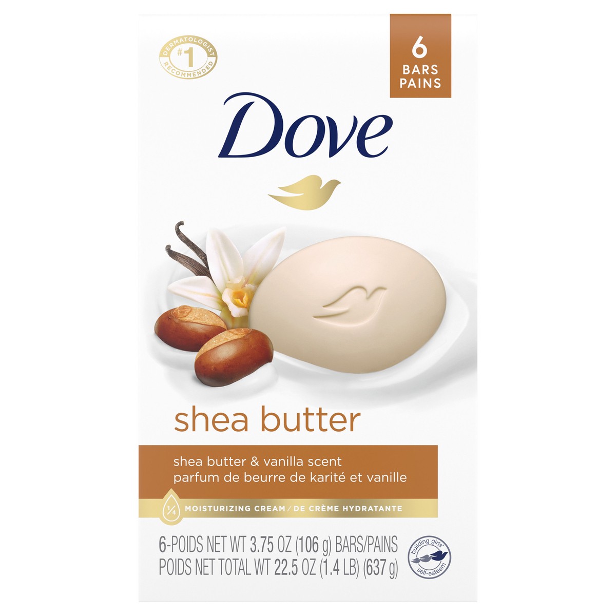 slide 1 of 3, Dove Purely Pampering Shea Butter Beauty Bar, 6 ct; 4 oz