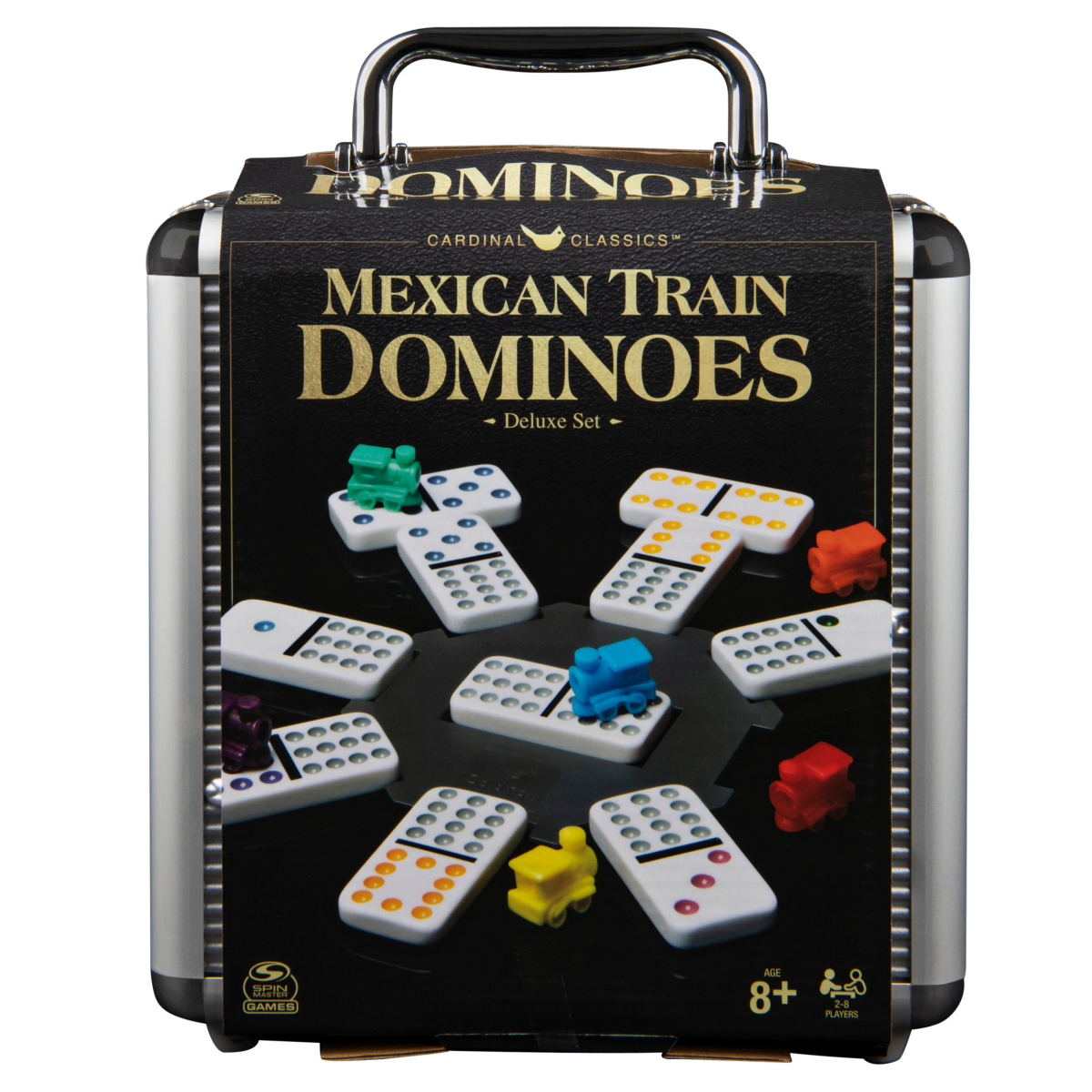slide 1 of 25, Spin Master Games Cardinal Classics Mexican Train Dominoes Set, 1 ct