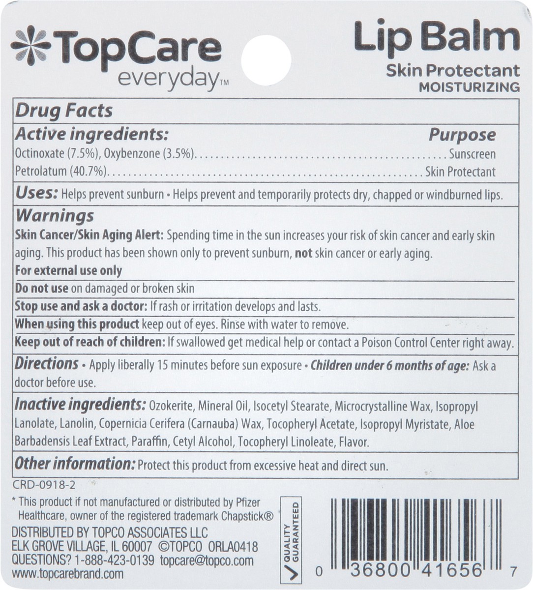 slide 7 of 9, TopCare Everyday Skin Protectant Lip Balm with Sunscreen SPF 12 2 - 0.15 oz Sticks, 2 ct