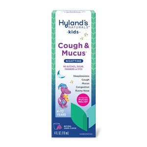slide 1 of 1, Hyland's 4 Kids Cold & Mucus Nighttime, 4 oz
