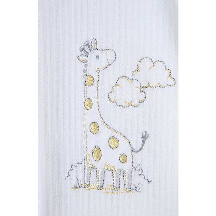 slide 4 of 4, Little Me Newobrn Giraffe Footies - White, 2 ct