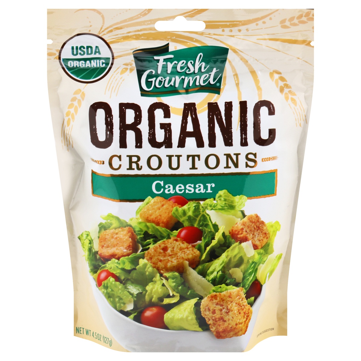 slide 1 of 1, Fresh Gourmet Organic Caesar Premium Croutons, 4.5 oz