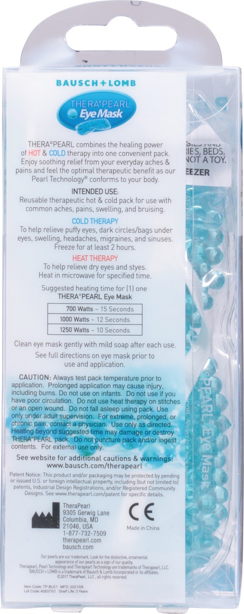 slide 8 of 9, TheraPearl Eye Mask 1 ea, 1 ct