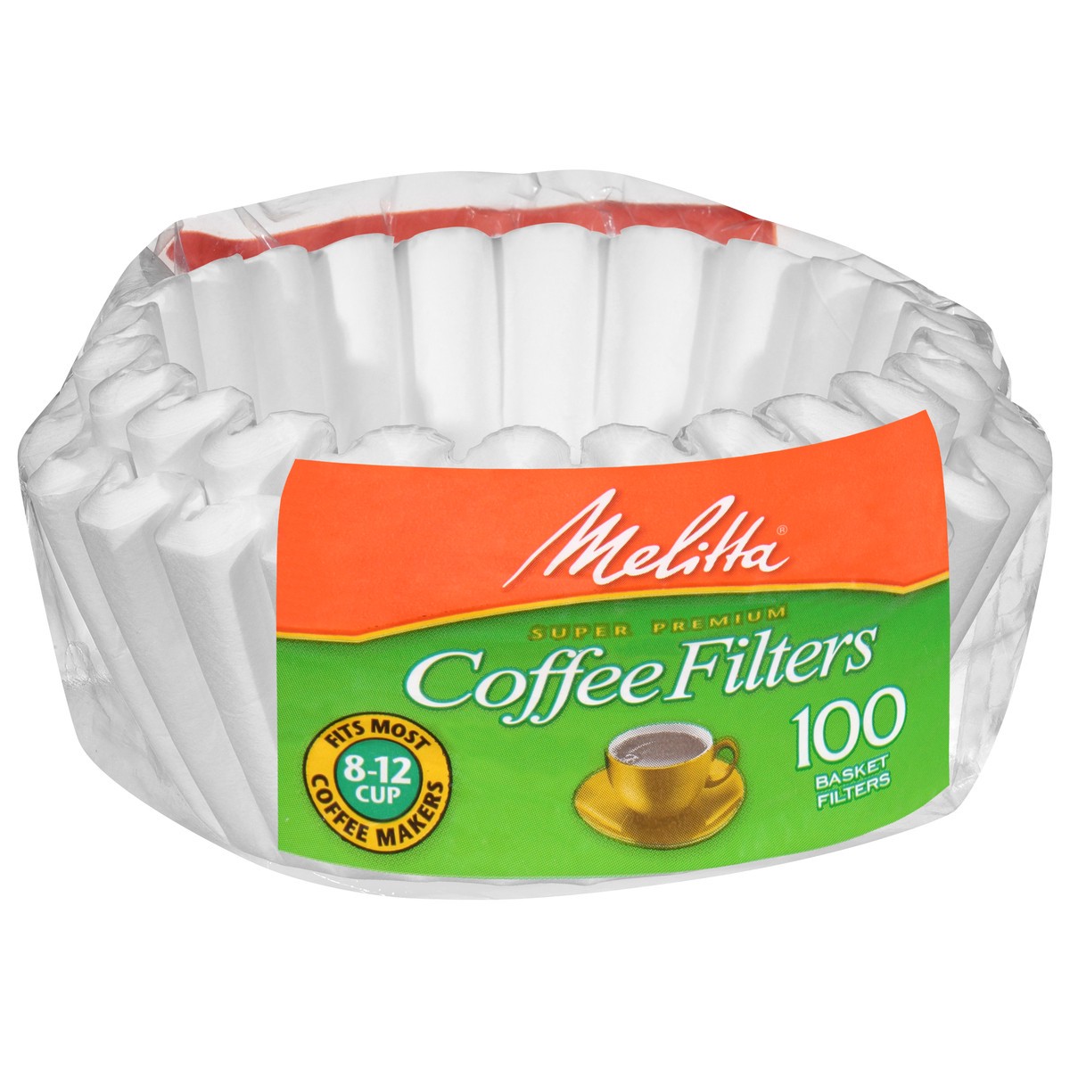 slide 7 of 9, Melitta Basket Coffee Filters - 100 ct, 100 ct