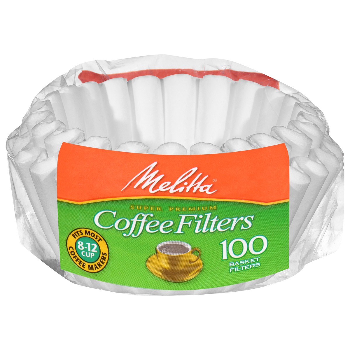 slide 1 of 9, Melitta Basket Coffee Filters - 100 ct, 100 ct