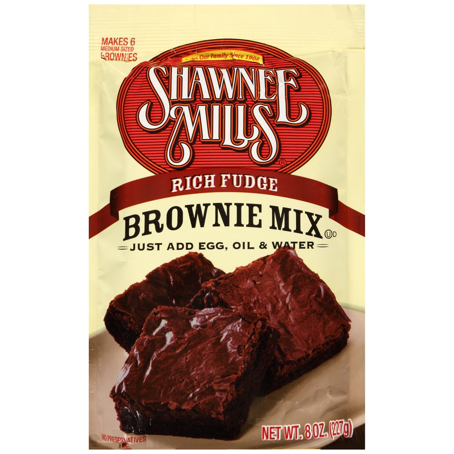 slide 1 of 6, Shawnee Mills Rich Fudge Brownie Mix, 8 oz