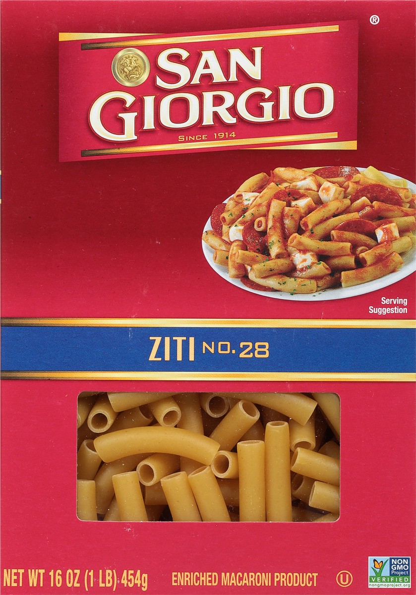 slide 6 of 9, San Giorgio No. 28 Ziti 16 oz, 16 oz