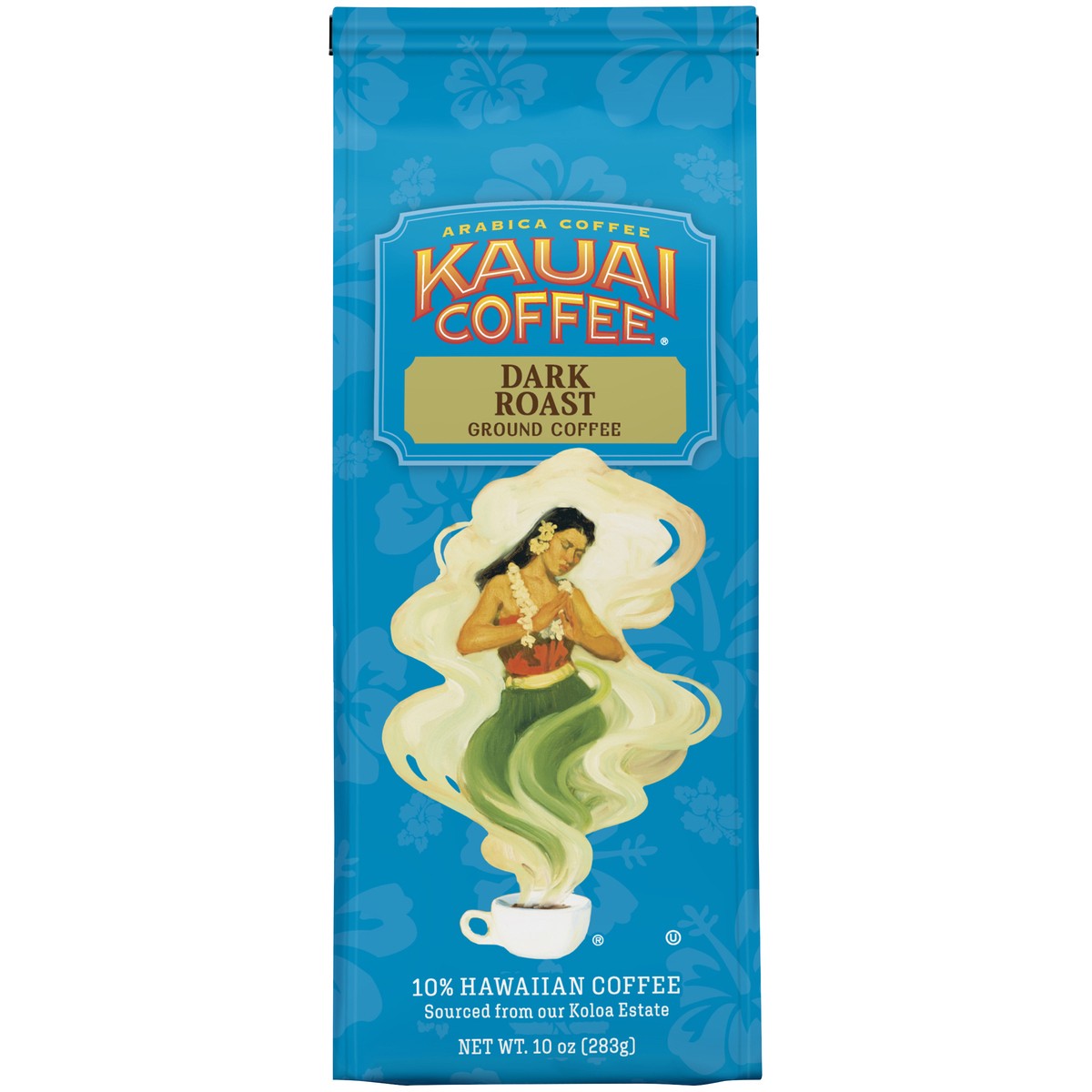 slide 1 of 9, Kauai Coffee KAUAI Koloa Estate Dark Roast Ground Bag, 10 oz