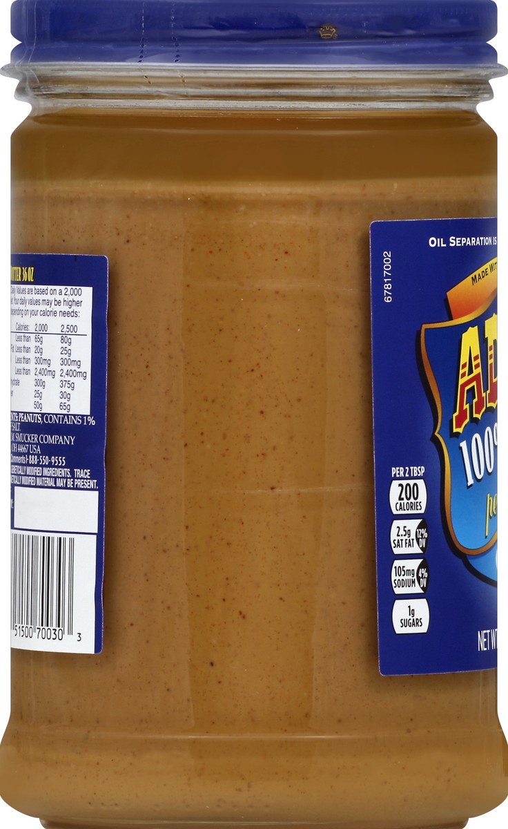 slide 4 of 7, Adams Natural Creamy Peanut Butter, 36-Ounce, 36 oz