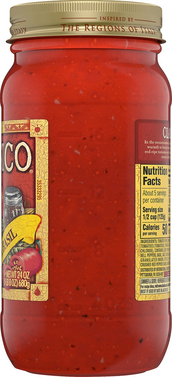 slide 2 of 9, Classico Spicy Tomato & Basil Pasta Sauce, 24 oz Jar, 24 oz