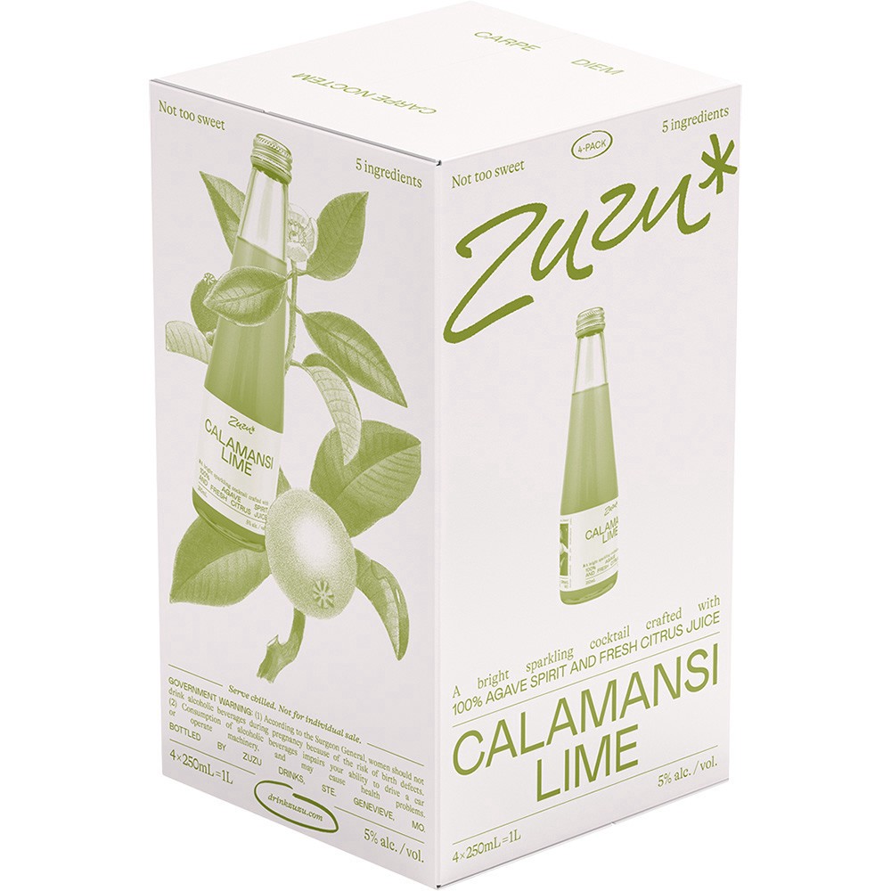 slide 1 of 1, Zuzu Calamansi Lime, 4 ct; 250 ml