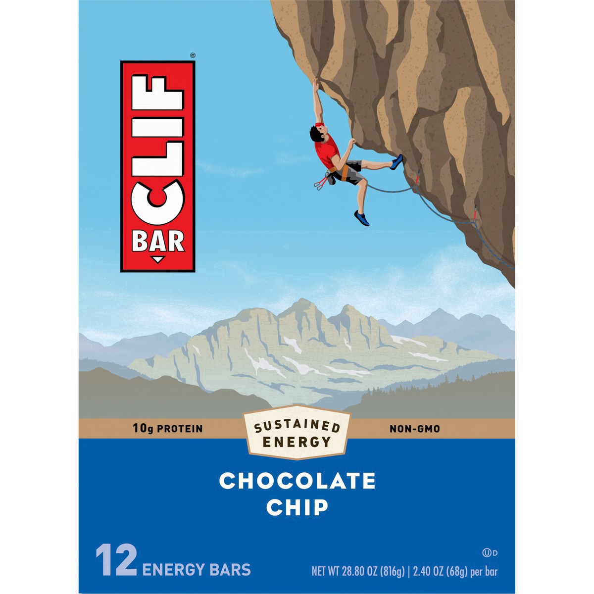 slide 40 of 64, CLIF Bar Chocolate Chip Energy Bar, 2.4 oz