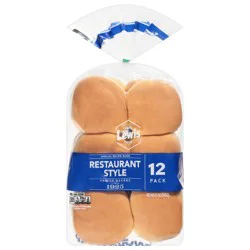 Lewis Bakeries Restaurant Style 12 Pack Special Recipe Buns, 12 ea