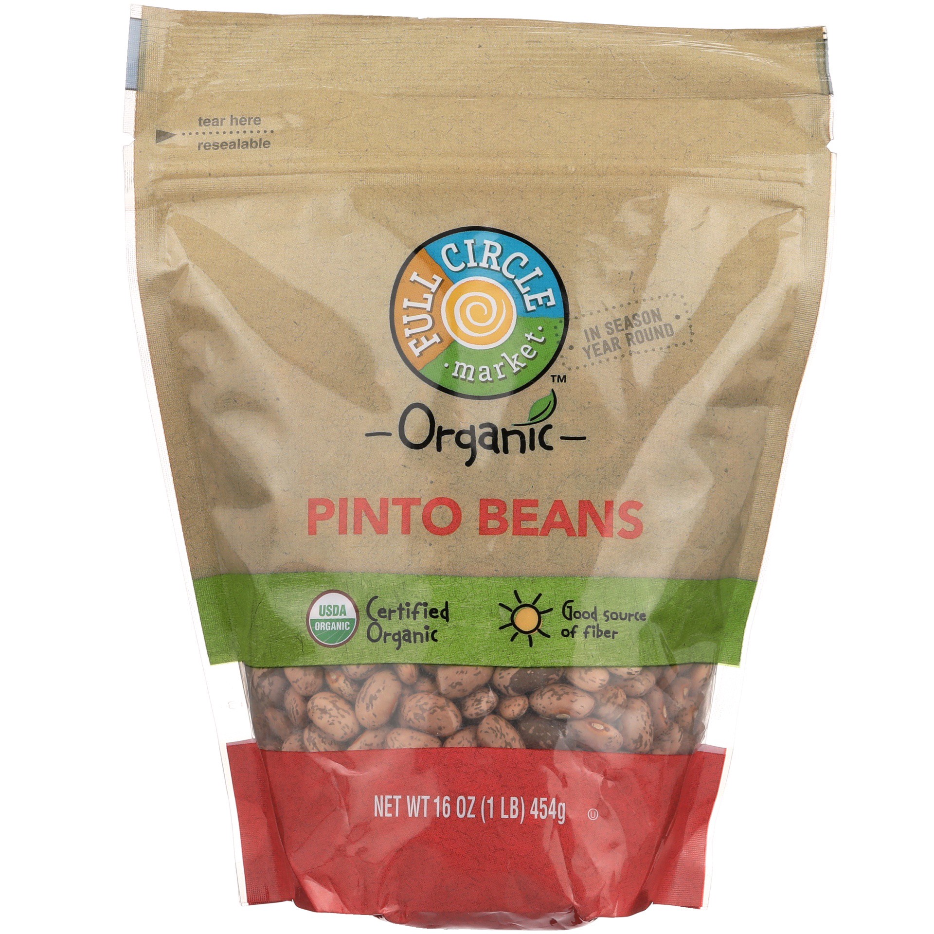 slide 1 of 6, Full Circle Market Organic Pinto Beans, 16 oz